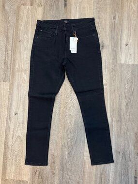 NWT Quince Men's Black Skinny Jeans 32x30